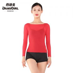 Square Neck Long Sleeve Mesh Top