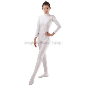 Turtle Neck Long Sleeve Unitard (Footed)
