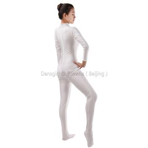 Turtle Neck Long Sleeve Unitard (Footed)