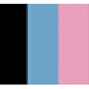 A(Black)+B(Sky Blue)+C(Light Pink)