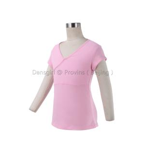 Child Cap Sleeve Top with Overlap Front 