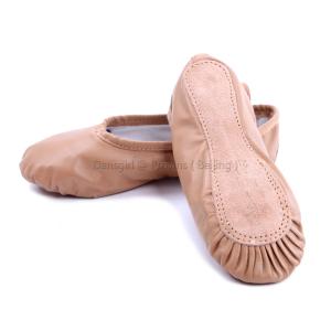 Full Leather Full-sole Ballet Slippers