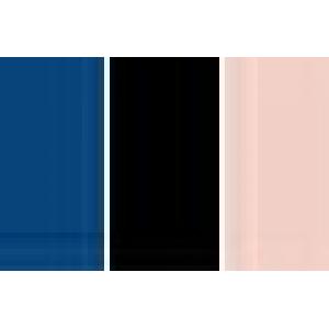A(Royal Blue)+B(Black)+C(Skin Color)