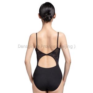 Open Back Camisole Leotard with D Lace