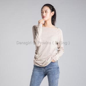 Long Sleeve Top With Drawstring Side