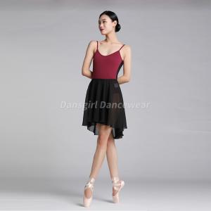 Pull-on Chiffon Skirt with Shorter Front