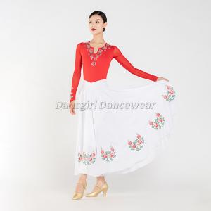 Half Long National Dance Skirt With Printings