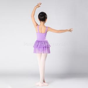 Wide Straps Leotard With Skirts