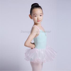Double Straps Leotard with Skirt